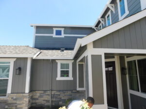 Project, Siding coated with FFE system and Exterior Latex paint for color finish