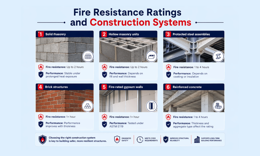 Fire Resistance Ratings and Construction Systems
