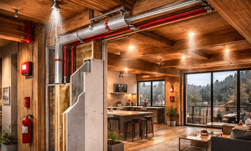 Read more about the article What You Need to Know About Fire Protection Systems in Mass Timber Buildings